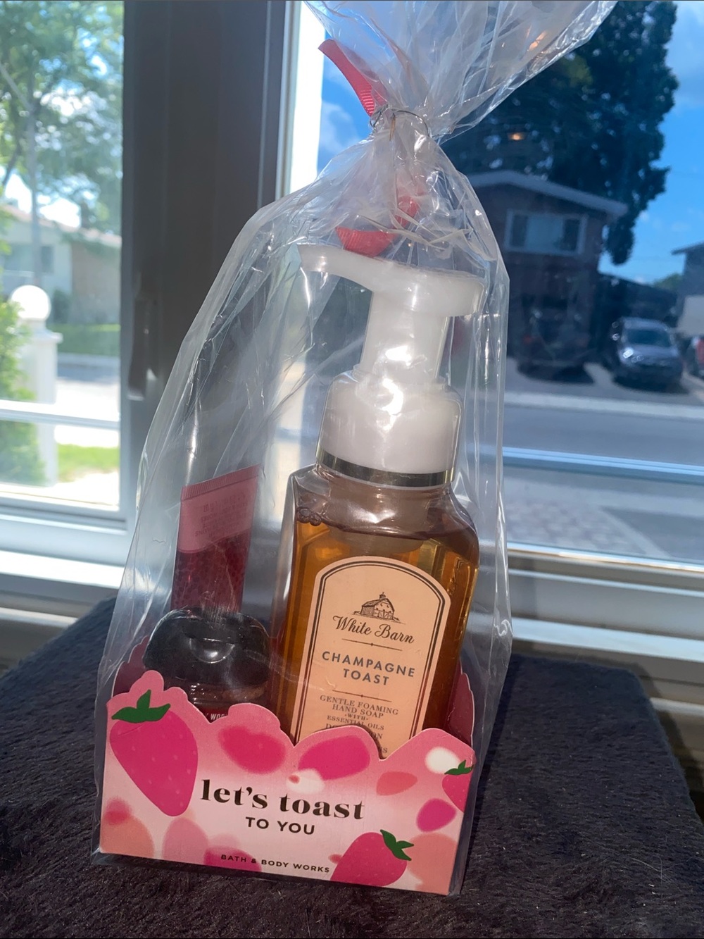 White Barn Champagne Toast Foaming Hand Soap Gift Set - White, Pink
